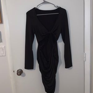 Low cut and figure forming dress !